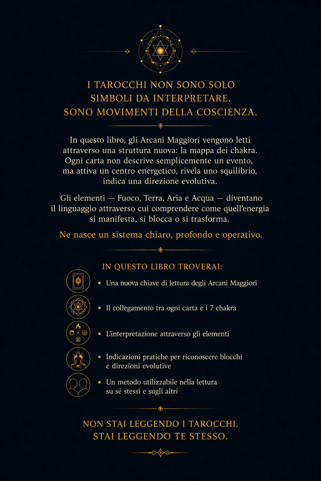 ARCANI Maggiori Elementali e lettura dei CHAKRA